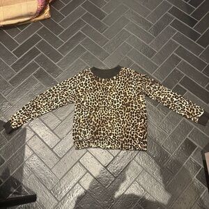 Michael Kors Leopard Print Long Sleeve Top 🐆 Size M